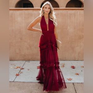 Luxxel Red Tulle Dress
